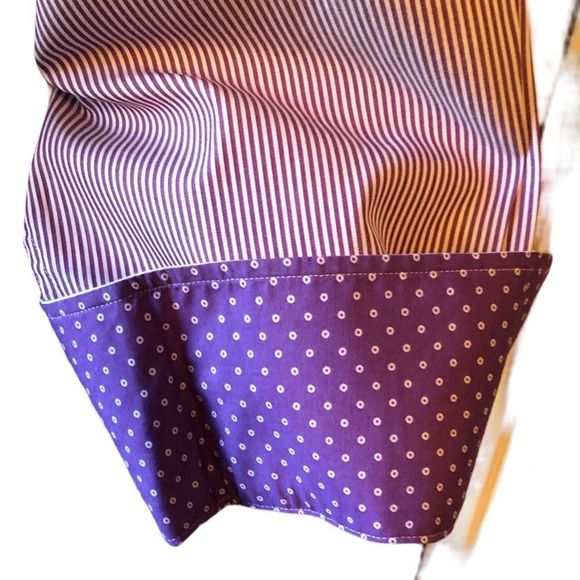 Tailorbyrd‎ Dress Shirt - Purple/White Stripe Size XL - Picture 7 of 10
